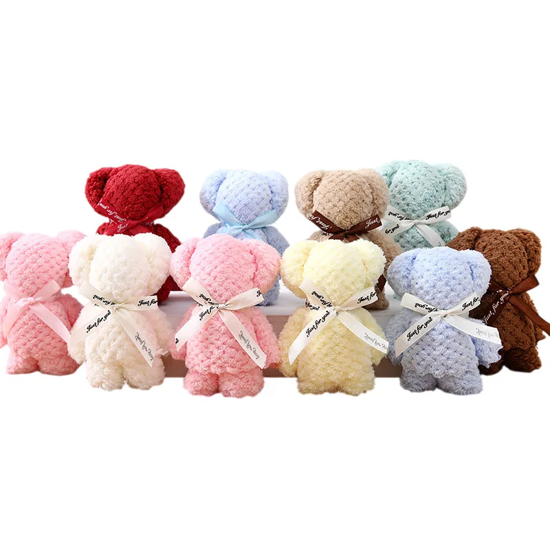 Coral Fleece Bear Face Towel — view 2