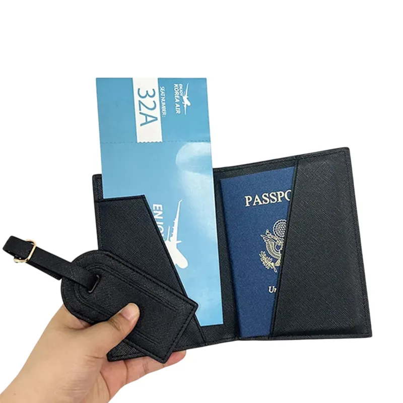 PU Passport Holder and Luggage Tag Set — view 3